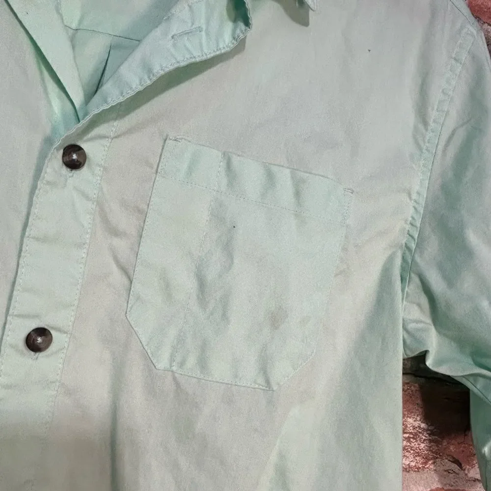 5 for $25🔥Magellan Mint‎ Green Fishing Outdoors Classic Fit Shirt Small
